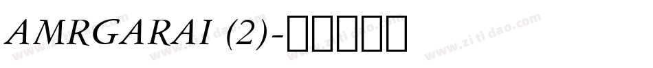 AMRGARAI (2)字体转换